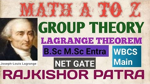 LAGRANGE THEOREM (GROUP THEORY)