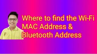 Where to find the Wi-Fi MAC Address & Bluetooth Address screenshot 3