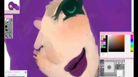 Speed painting anime girl ( open canvas )