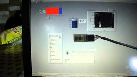 Light sensor connected to Atiny45 with Labview interface