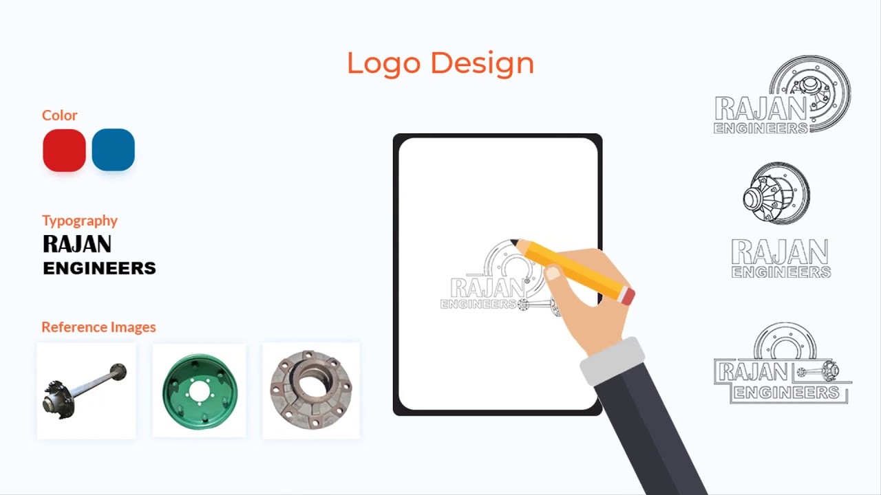 Rajan Engineers Brand Identity By Frontlink Technology