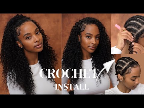 Reusable curly crochet human hair 3b3c Texture Hot Braids.