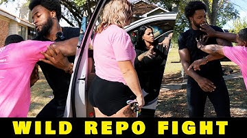 WILD STREET FIGHT! Repossession Goes Horribly Wrong