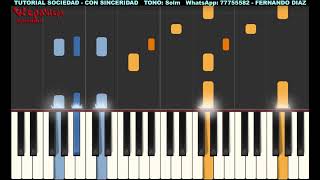 Video thumbnail of "TUTORIAL ● TECLADO ▷ SOCIEDAD ● CON SINCERIDAD ● CUMBIA SUREÑA✓✓✓"