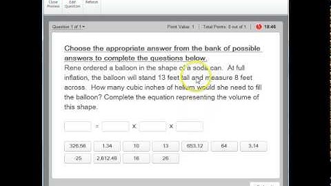 New GED Test Math Question - 2014 Version (Volume Question)