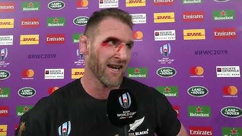 Kieran Read reacts to his side