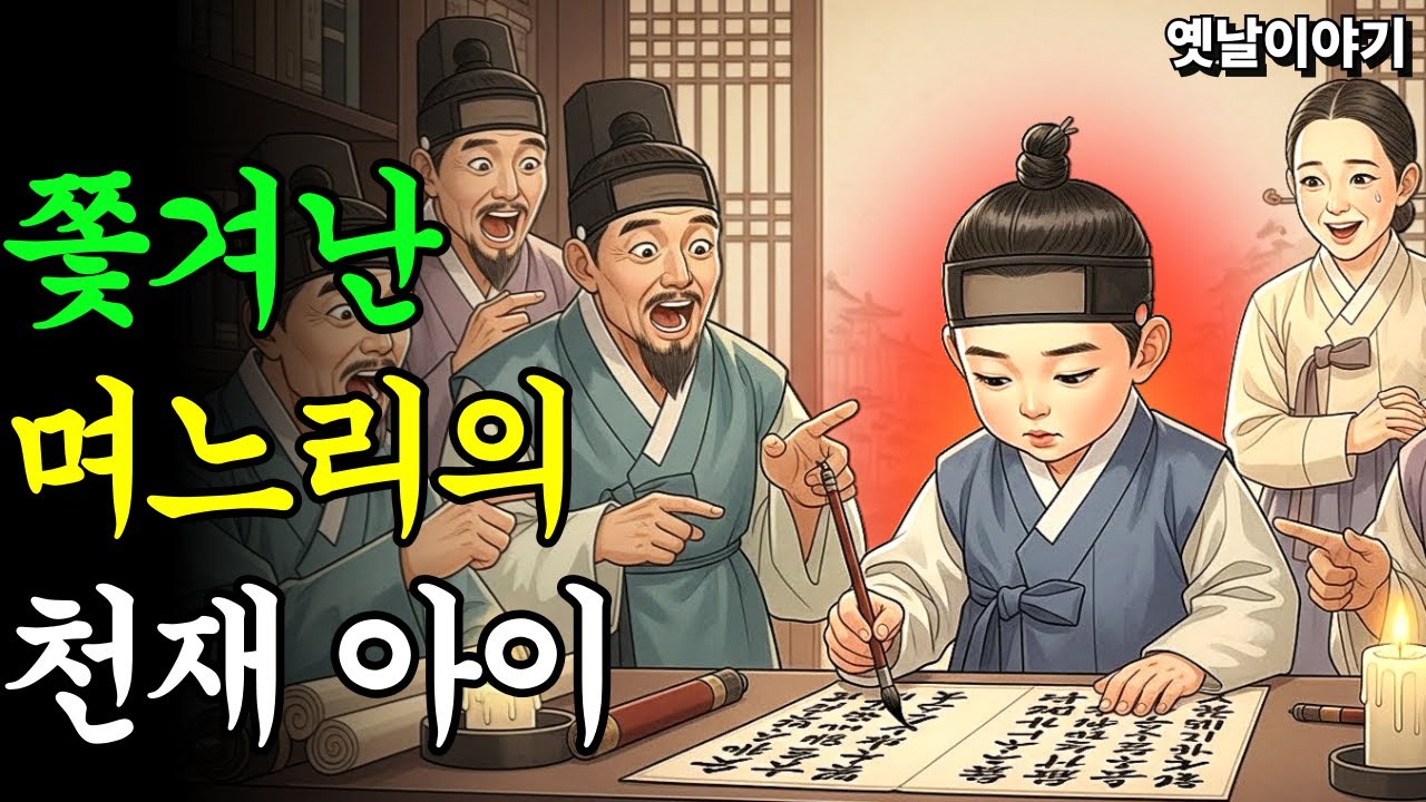 쫓아낸 며느리가 데리고 있던 천재 아기의 이야기ㅣ야담ㅣ민담ㅣ야사ㅣ설화ㅣ옛날이야기ㅣ