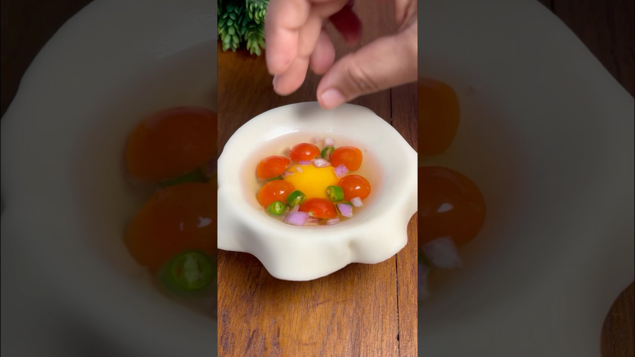 Healthy tomato Egg Bun #shorts #recipe #cooking
