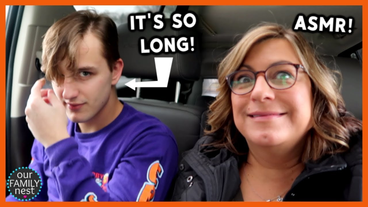HE NEEDS A HAIRCUT BAD! OUR FIRST ASMR!!