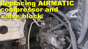 Replacing the air compressor and valve block on my 2013 GL550 (X166) to fix LOUD buzzing noise