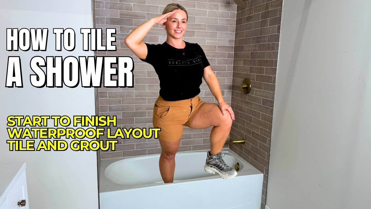 How To: Waterproof and Tile A Shower Like A Pro - YouTube