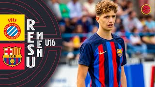 RESUMEN: RCD Espanyol vs FC Barcelona Cadete A U16 2022