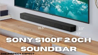 Sony S100F 2.0ch Soundbar Review - Best Soundbar for Home Office ?