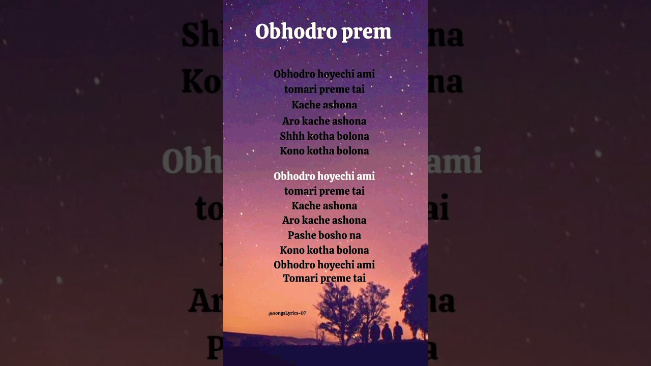 Salman Muqtadir - Obhodro Prem (Lyrics) 