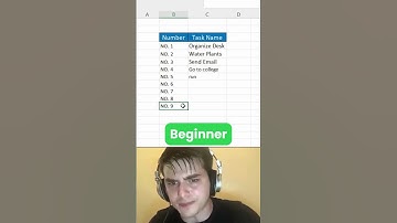 📊 How to Create DYNAMIC Numbering in Excel! 🚀 #shorts