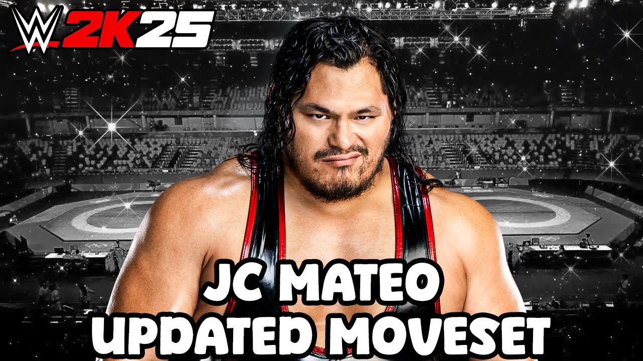 WWE 2K25 JC Mateo Updated Moveset + Superstar Settings 