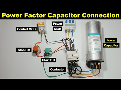 3 Phase Power Capacitor connection For Power factor Correction