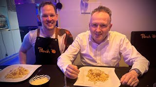 Die Kanzlei Kochshow 735 mit Gregi Läderach: Schweizer Küche: Hörnli mit Appenzeller, Himbeerroulade