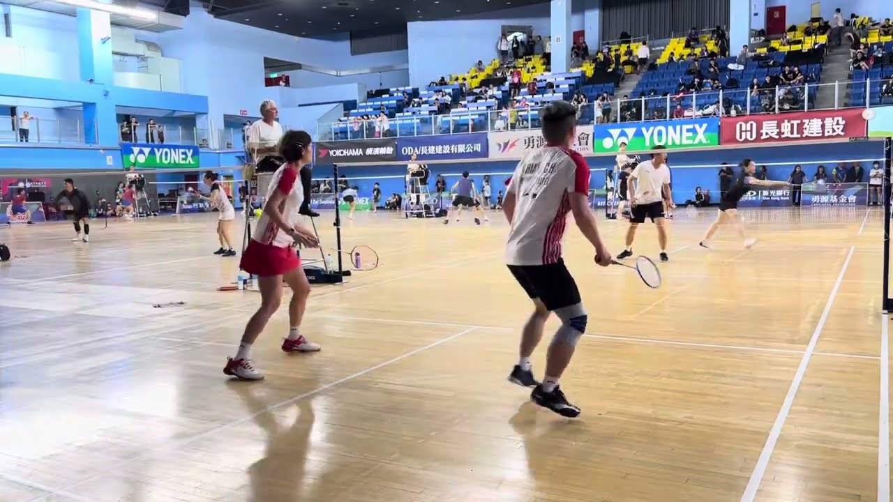 2024清晨盃 專業組30歲以上混雙八強 李寧飛颺 張稚鑫李黛安 vs 李寧羽球 謝豐澤郭亞祺