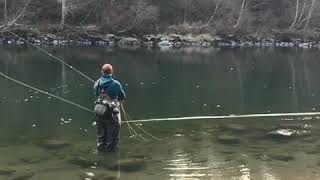 Spey cast slow mo