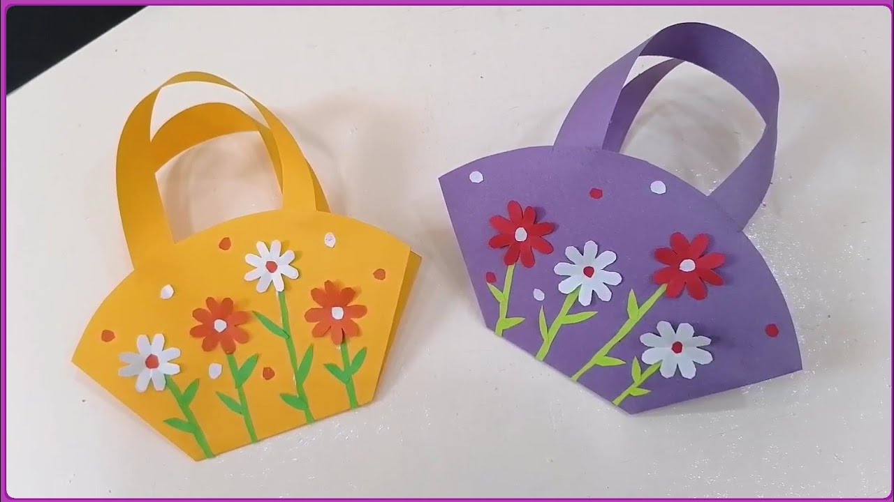 Como hacer una MINI BOLSA de papel / BOLSA para regalar / Paper MINI BAG /  Fácil 😍 