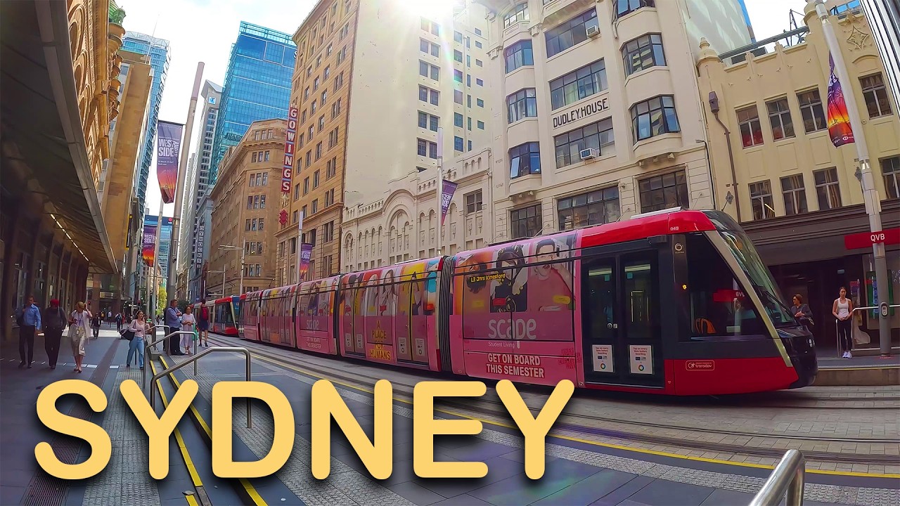 George Street Sydney Walking Tour | Exploring the City in April 4K
