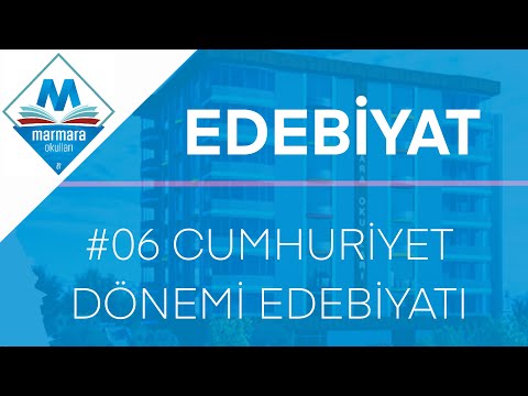 #06  Edebiyat - Cumhuriyet Dönemi Türk Edebiyatı (Emrah Şahin)