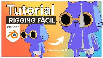 Cómo RIGGEAR un PERSONAJE 3D para ANIMACION l Tutorial de RIGGING para PRINCIPIANTES BLENDER Anime