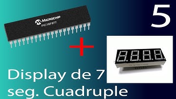 5. pic+display de 7 segmentos Cuadruple: contador de 0 a 9999 con pic16f877a, compilador xc8
