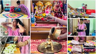 Every Thursday Subah 5•AM Uthkar Basi Kaam+Room Cleaning+Pooja Path Time Pe Aise Karti Hu Completed