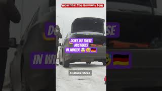 Winter Car Mistakes in Germany 🇩🇪❄️ Avoid Fines &amp; Damage 🤯👇🇩🇪 #shorts #germany #nuremberg