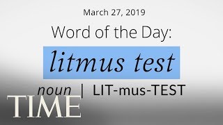Word Of The Day: LITMUS TEST | Merriam-Webster Word Of The Day | TIME