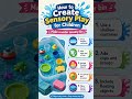 Easy Sensory Play Ideas for Kids! 10 Slides 🌈👶 #sensoryplay #parentingtips #toddleractivities