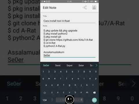 Install Tool A-Rat di Termux