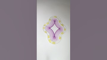 Tiny Spirals That Lead to Big Surprises: Relaxing ASMR Art! #asmr #art #spirograph #shorts #2024