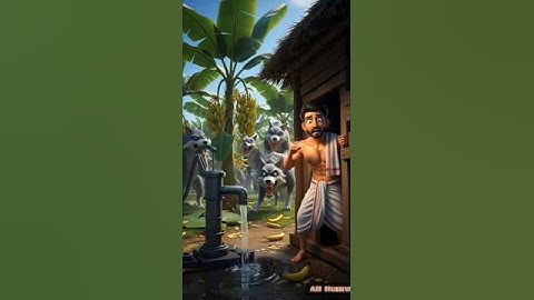 Farmers cultivate Banana but some wolves come and destroy the Banana trees 😥#ai #farmer #shorts