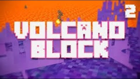 Volcano Block Minecraft Ep. 2 Purple GRASS!?!?!