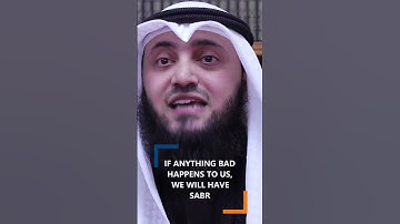 If anything bad happens to us, we will have sabr | Mohammad Alnaqwi