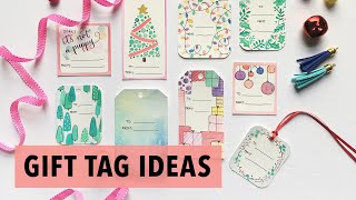 Christmas Gift Tags - Easy Watercolor Art Project Ideas