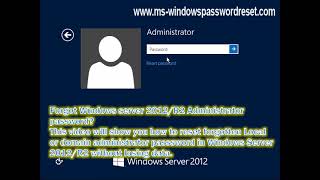 Windows Server 2012/R2 Forgot Administrator Password How to Reset/Recover screenshot 2
