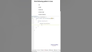 Print the star pattern using Java