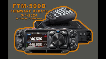 Yaesu FTM-500D Firmware Update in 10 Minutes
