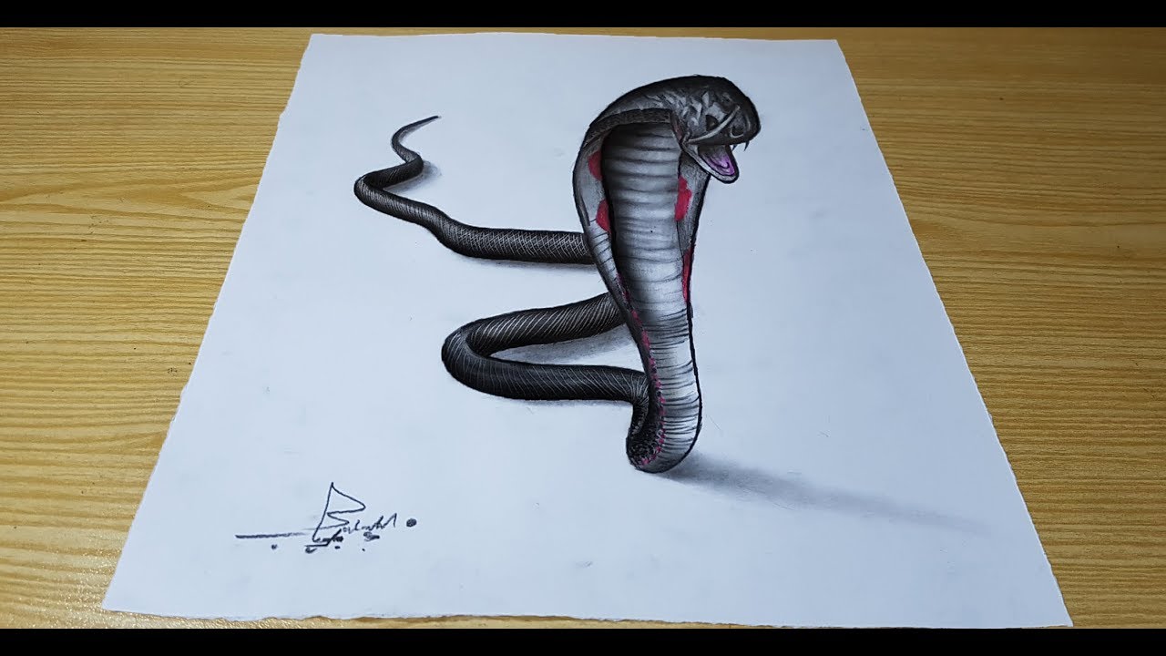 Featured image of post 3D Drawing Snake Eye drawing snake drawing cool drawings animal drawings animal art animal sketches art sketches 3d drawings