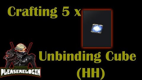 CABAL ONLINE PH - Crafting 5x Unbinding Stone Cube Highest