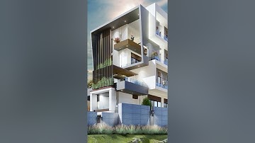 Modern Luxury 3D House Rendering & Visualization 🏘️ #shorts #3drendering