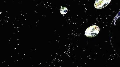 quartz composer space sample Kineme3D, GLSL, Particle Tools