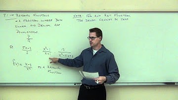 Intermediate Algebra Lecture 7.1 Part 1