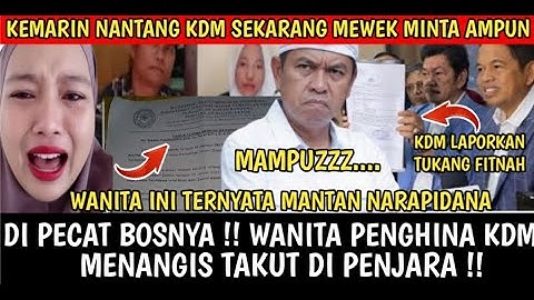 MEWEK !! IBU PENGHINA KDM KLARIFIKASI MINTA MAAF !! DEDI MULYADI RESPON BEGINI