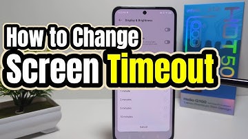 How to Change Screen Timeout in Infinix Hot 50 Pro