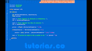 sentencia if-else – visual c++ (hallar el costo de viaje)